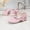Pink, variant on FSYBOA Girls Dress Shoes Size 3(Big Kids), Fashion Closed Toe Hook and Loop Strap Low Heel Kids Flat Shoes White