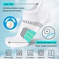 thumbnail image 2 of 6 Pairs Women Running Ankle Socks Cushioned Anti‑Blister Athletic Comfort5 Pairs, 2 of 2