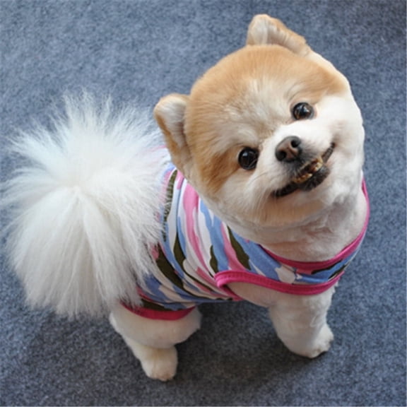 Dog Clothes for Small Dogs Puppy Clothes Summer Dog Shirts for Small Dogs Girl Camouflage Pet T Shirts Female Cats Chihuahua Yorkie Apparel Pink Camouflage (XS)