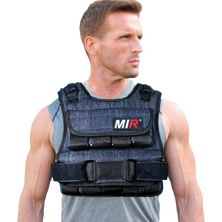Super Slim MiR Air Flow With Zipper Option 20lbs 60lbs (20lbs, With  Zipper Weighted Vest