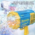 thumbnail image 3 of 69/109s Holes Bubble Machine Gun, LED Gatling Bubble Blaster, Outdoor Toy Gifts for Kids Adults Wedding Party, 3 of 5