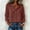 Red, variant on NominalSnugCotton Linen Button down Shirts for Women Dressy Casual V Neck Long Sleeve Lightweight Work Blouses Shirts