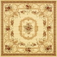 thumbnail image 1 of Unique Loom Versailles Collection Traditional Classic Floral Motif Area Rug (10' 0 x 10' 0 Square, Ivory/ Tan), 1 of 1