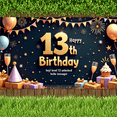 thumbnail image 2 of Decorative Design Happy 13th Birthday Banner Colorful Theme Party Decoration Balloon Decoration Celebration Banner for Teen Birthday Party Indoor Decoration Kids Celebration, 2 of 9