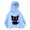 00-Blue#1366, variant on Kiijoy Toddler Girls Hooded Sweatshirt Fall Loose Pullover Hoodie, Black, Sizes 4-5T