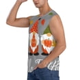 thumbnail image 3 of Fotbe Hello Fall Gnomes Men's Camiseta sin Mangas Estampada para Hombres, Playera Casual para Gimnasio, Entrenamiento, Playa-Medium, 3 of 7