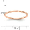 thumbnail image 4 of 14K Rose Gold 1.2mm Flat Satin Stackable Band (Size 5) Made In United States stk23-120r-5, 4 of 5