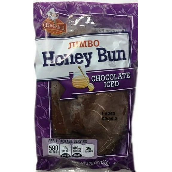 Cloverhill Jumbo Honey Bun Chocolate Iced - 4.75oz Multi Pack