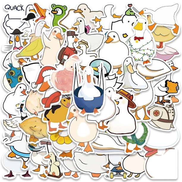 Set de stickers Hapiuen de 50 piezas, adorables patitos de vinilo impermeables