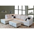 thumbnail image 2 of Lifestyle Furniture LF092A Urbania Left Hand Facing Sectional Sofa- White - 35 x 103.5 x 74.5 in., 2 of 2