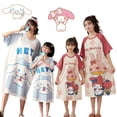 thumbnail image 2 of Camisón Kawaii de Anime MyMelody Kuromi Cinnamoroll, Vestido de manga corta de algodón de verano, pijamas de dibujos animados de Sanrios, ropa para el hogar, 2 of 4