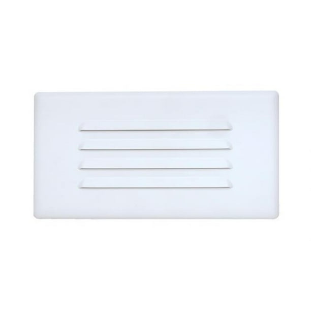 10 in. Louvered Step Light Faceplate Cover