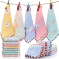 thumbnail image 4 of 5PCS Pure Cotton Six-layer Small Towel Kindergarten Hand Towel (Random Color), 4 of 4