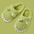 thumbnail image 4 of Vedolay Slippers for Kids Boys Girls Anti-Slip Soft Plush Comfy Indoor Slippers Green,26, 4 of 4