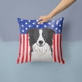 thumbnail image 2 of USA Design with Dog Fabric Decorative Pillow, 2 of 4