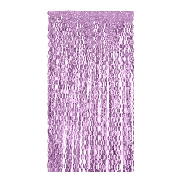 39.37x78.74 Inch Ceramic Curved Blade Rain Curtain, S-Shaped Tassel Flower Party Background Decoration Props