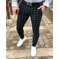 thumbnail image 2 of Men's Small Feet Plaid Trousers - Stylish Spring and Summer Fashion, 2 of 2
