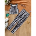 thumbnail image 3 of Kid Girls Activewear Trendy Tie-dye Tank Tops & Matching Pants Set 2Pcs Clothing From 7-14Y Spring Summer Casual Outdoor Activities, 3 of 8