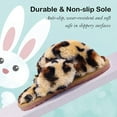 thumbnail image 5 of Drecage Kids Fluffy Slippers for Girls Open Toe Warm Fuzzy Slippers Bedroom House Shoes, 5 of 7