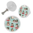 thumbnail image 2 of 4 Pcs Penguin Knobs for Kitchen Cabinet Cupboard Dresser Bookcase Drawer Pulls Handles Round Home Decor, 2 of 5