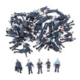 thumbnail image 1 of MERIGLARE 56PcsMulticolor Painted People Figures N Layout Police Landscape DIY Diorama, 1 of 8
