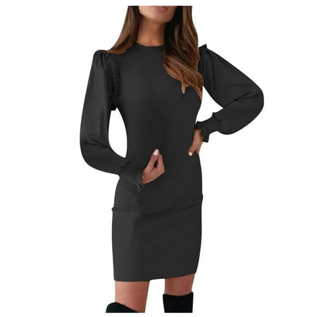 

Sayhi Long Dress For WomenCrewneckWedding Fashion Dress Maternity Dress plus Size