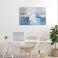 thumbnail image 3 of Stupell Industries Contemporary Blue Sea Mist Horizon Canvas Art, 30 x 20, by Creative Studio, 3 of 8