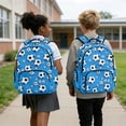 thumbnail image 4 of DISNIMO Soccer Print 17 Inch Boys School Backpack, Lightweight Adjustable Shoulder Strap Kids Bookbag for Primary Students Daily Use Travel Outdoor Activities, 4 of 7