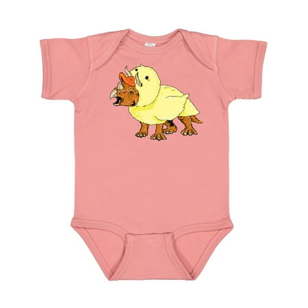 

Inktastic Easter Duck Triceratops Gift Baby Boy or Baby Girl Bodysuit