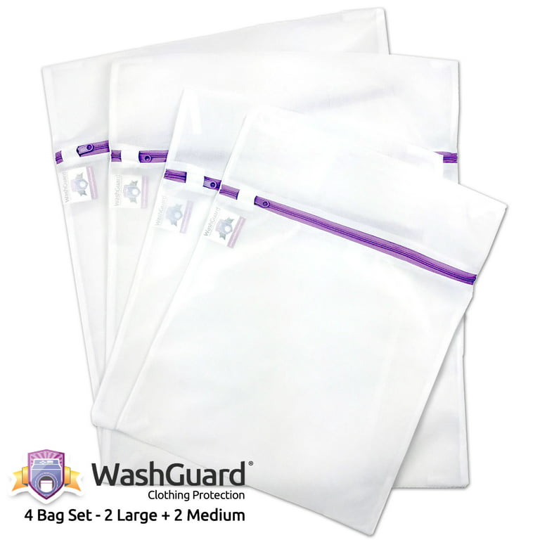 Washguard Lingerie Bags for Laundry - Premium, Zippered, Mesh Wash Bag Protects Delicates