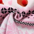 thumbnail image 4 of IWEMEK Women Sweaters Casual Winter Xmas Knitwear Elk Printed Long Sleeve Pullover Round Neck Baggy Cute Pink Clothing, 4 of 8