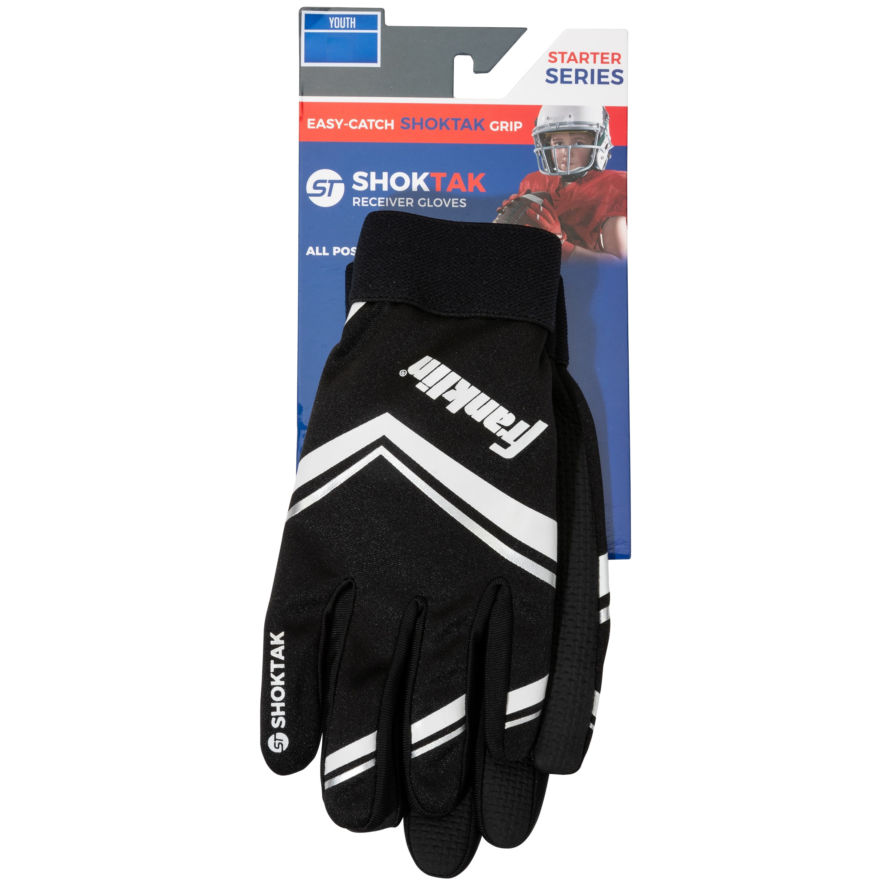 Franklin Sports Shoktak Receiver Gloves - Thumbnail 3