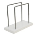 thumbnail image 4 of Tongina Napkin Holder Tissue Dispenser Stand Desktop Ornament Metal Freestanding Tissue Holder for Restaurant Dining Room Cafe Picnic White, 4 of 8