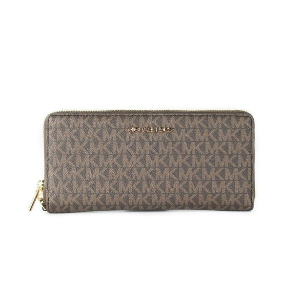 Michael Kors Casual, Flores, café 2019, Cartera tamaño grande, cierre alrededor