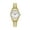 Gold, variant on Caravelle Designed By Bulova Women's Two-Tone Gold Stainless Steel Expansion Bracelet Easy Reader Watch 45M111 30mm