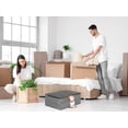 thumbnail image 6 of Unique Bargains 1 Pack Clothes Storage Storage Bags Grey 27.5*12*19.5in, 6 of 7