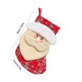 thumbnail image 3 of Puntoco Suministros de decoración navideña Bolsas de dulces Patrón de dibujos animados Bolsas de regalo con diseños de Papá Noel Bolsas de regalo Decoración colgante para árbol de Navidad, 3 of 6
