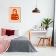 thumbnail image 3 of Stupell Industries Orange Modern Purse Abstract Painting White Framed Art Print Wall Art, 24 x 30, 3 of 9