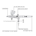 thumbnail image 3 of 0.3MM Nozzle Airbrush Pen Paint Spray Gun For Nail Scale Models Mineral Cosmetics Art Design ,Easy to Use, 3 of 7