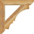 thumbnail image 3 of Ekena Millwork 4"W x 28"D x 28"H Balboa Slat Rough Sawn Bracket, Western Red Cedar, 3 of 4
