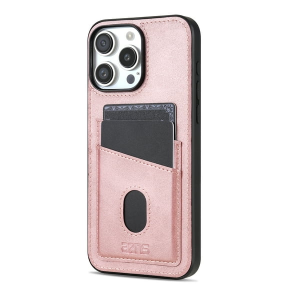 Allytechgroup Compatible with iPhone 17 Pro Wallet Case with Credit Card Slot, PU Leather Slim Wallet Phone Case for Women Men Military Grade Drop Protection for iPhone 17 Pro, Pink