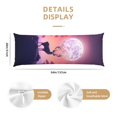 Body Pillow Cover Red Tree Moon Elk Cooling Printing Body Pillow Pillowcase Breathable & Skin