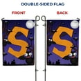 thumbnail image 6 of America Forever Monogram Halloween Bat Garden Flag 12.5 x 18 inches Letter S Double Sided Small Flags for Outside, Holiday Party Yard Outdoor Halloween Horror Nights Flag, 6 of 7