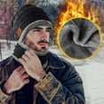 thumbnail image 4 of ZOELNIC Unisex Bluetooth Music Warm Beanie Hat & Scarf Set Wireless Headphone Handsfree Winter Cap for Outdoor Sport (Beanie+ Scarf), 4 of 9