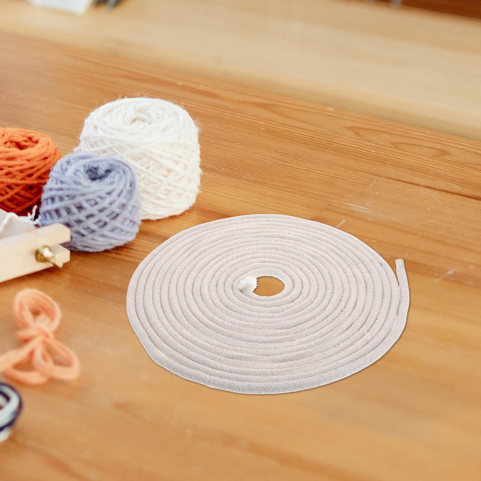 LOLIPPYY Soft White Cotton Macrame Rope for Hanging Tapestry, Crafting, and Projects Versatile Cotton Twine