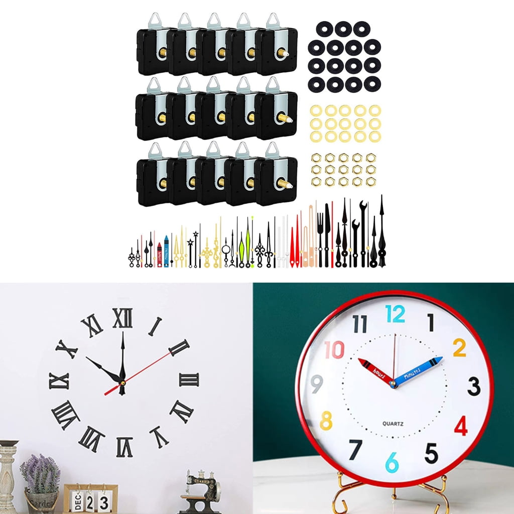 Oasiva Pendulums Clock Movement Mechanism Replacement Quartzs Clock-work with Hands for DIY Wall Clock Repair Kits Accessories