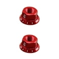 thumbnail image 2 of Soidarity 2 unids/bolsa tuerca de cubo de bicicleta M10 piñón fijo bicicleta de carretera tornillo perno aleación de aluminio rojo 2piezas, 2 of 6
