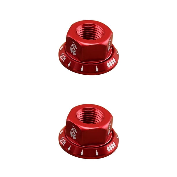 Soidarity Tornillo de bicicleta M10 de 22x9mm, piñón fijo, tuercas de cubo de tambor para bicicleta de montaña y carretera, tornillo de rojo 2piezas