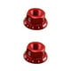 thumbnail image 2 of Soidarity 2 unids/bolsa tuerca de cubo de bicicleta M10 piñón fijo bicicleta de carretera tornillo perno aleación de aluminio rojo 2piezas, 2 of 6