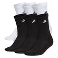 thumbnail image 1 of Calcetines Adidas Athletic para hombre, paquete de 6 unidades, con ajuste de arco acolchado, 1 of 5